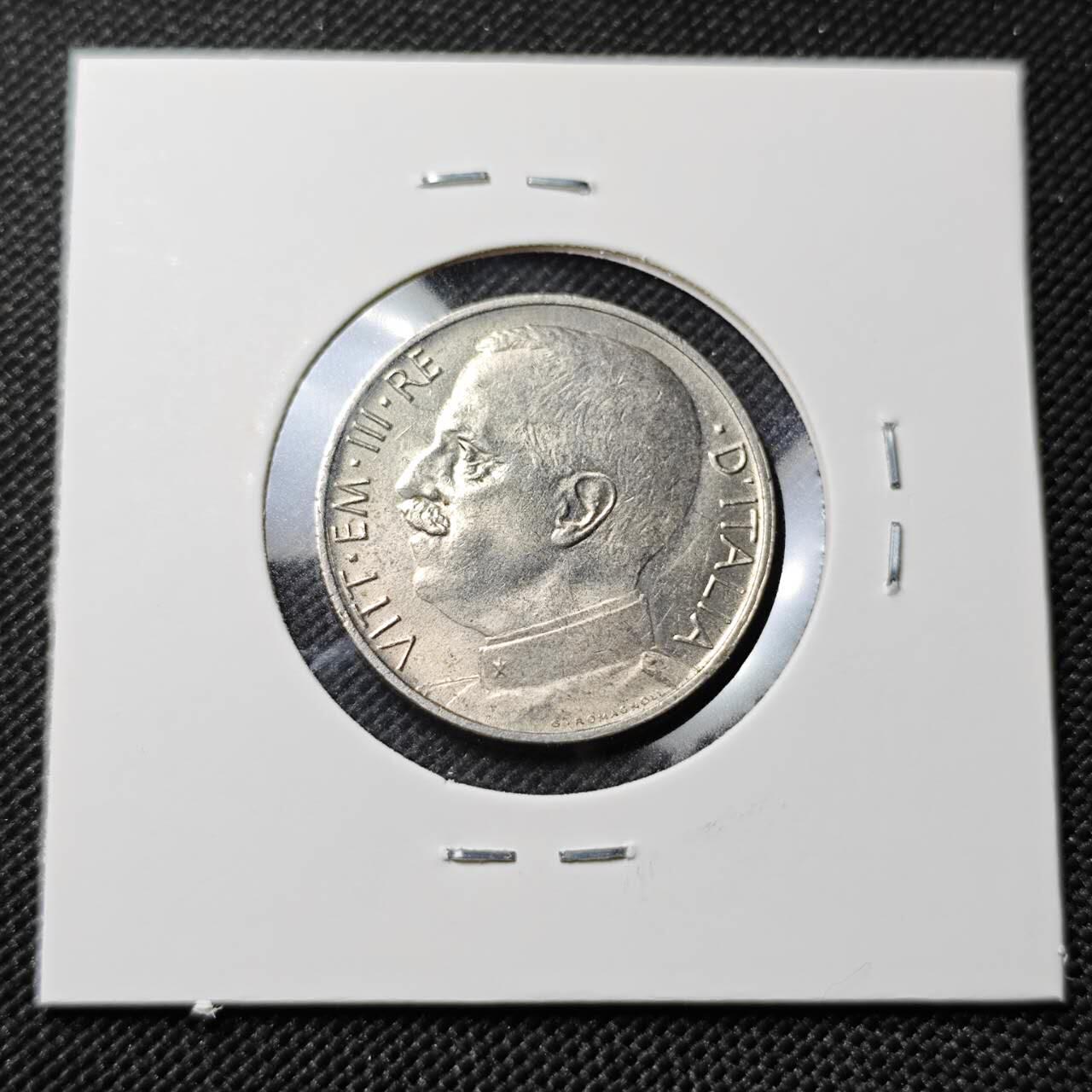 KK钱币收藏小铺   套币专场 2月预留时间 周末发货  1919意大利50分 四狮子 带光好品