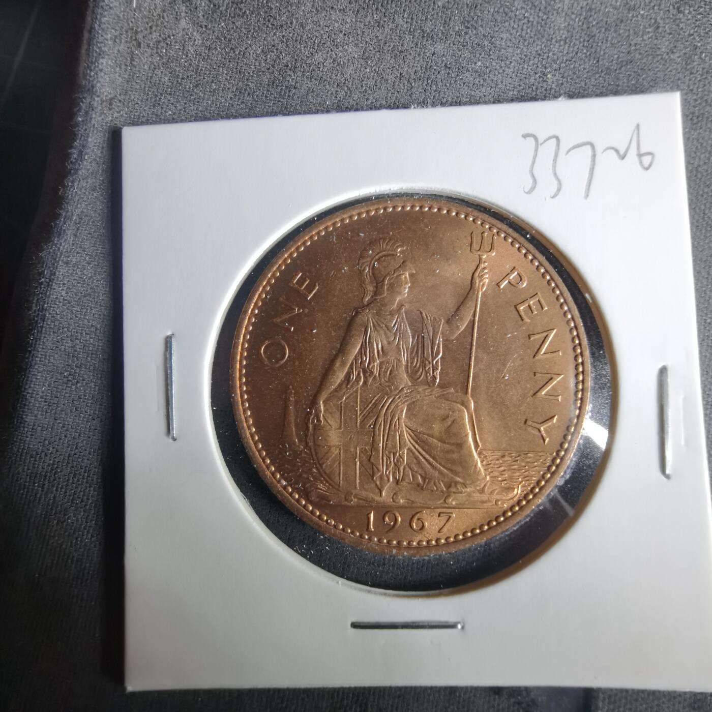 沼泽如烟--第1033场 英国1967年1便士