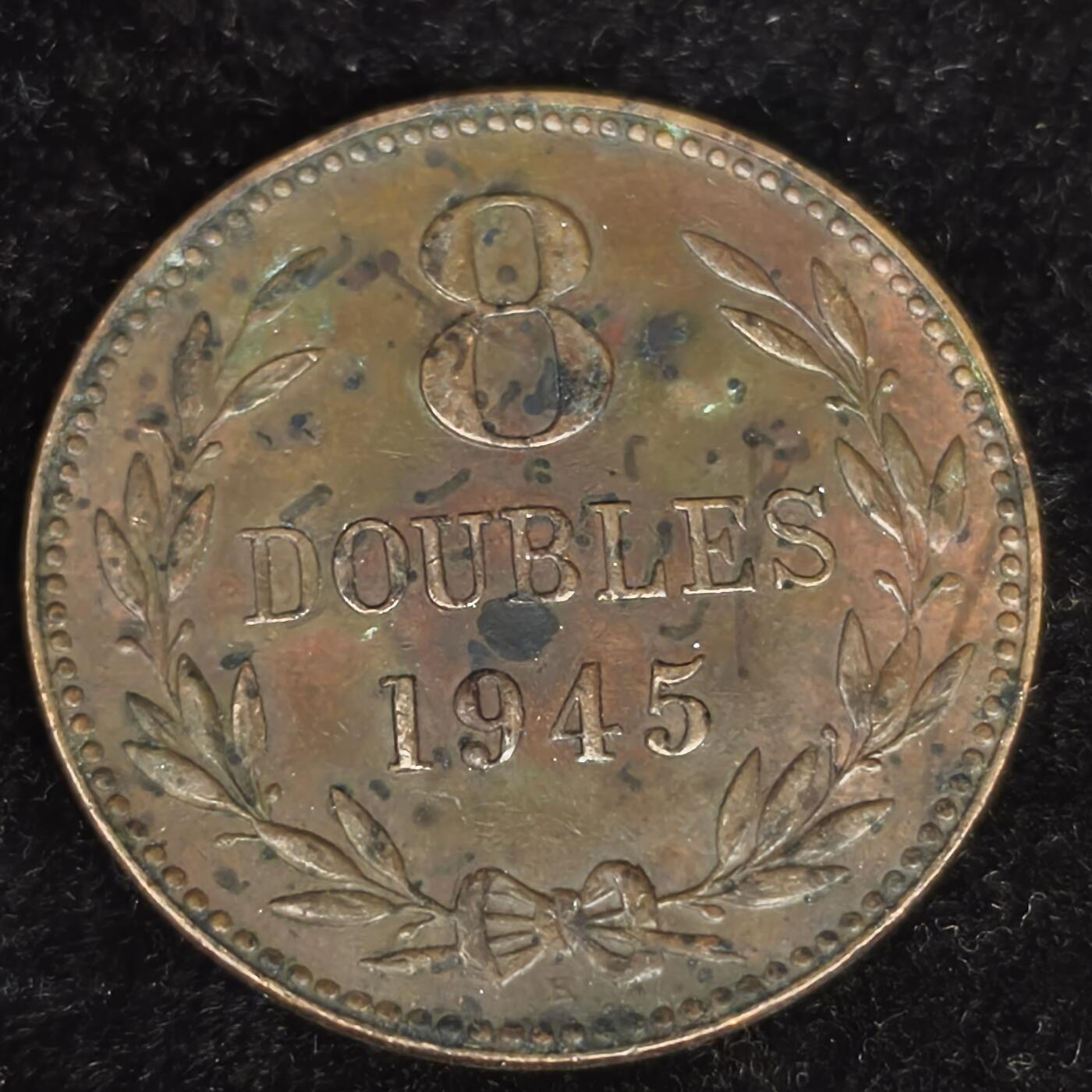 Krab外币市集Vol.27 根西岛1945年8道布