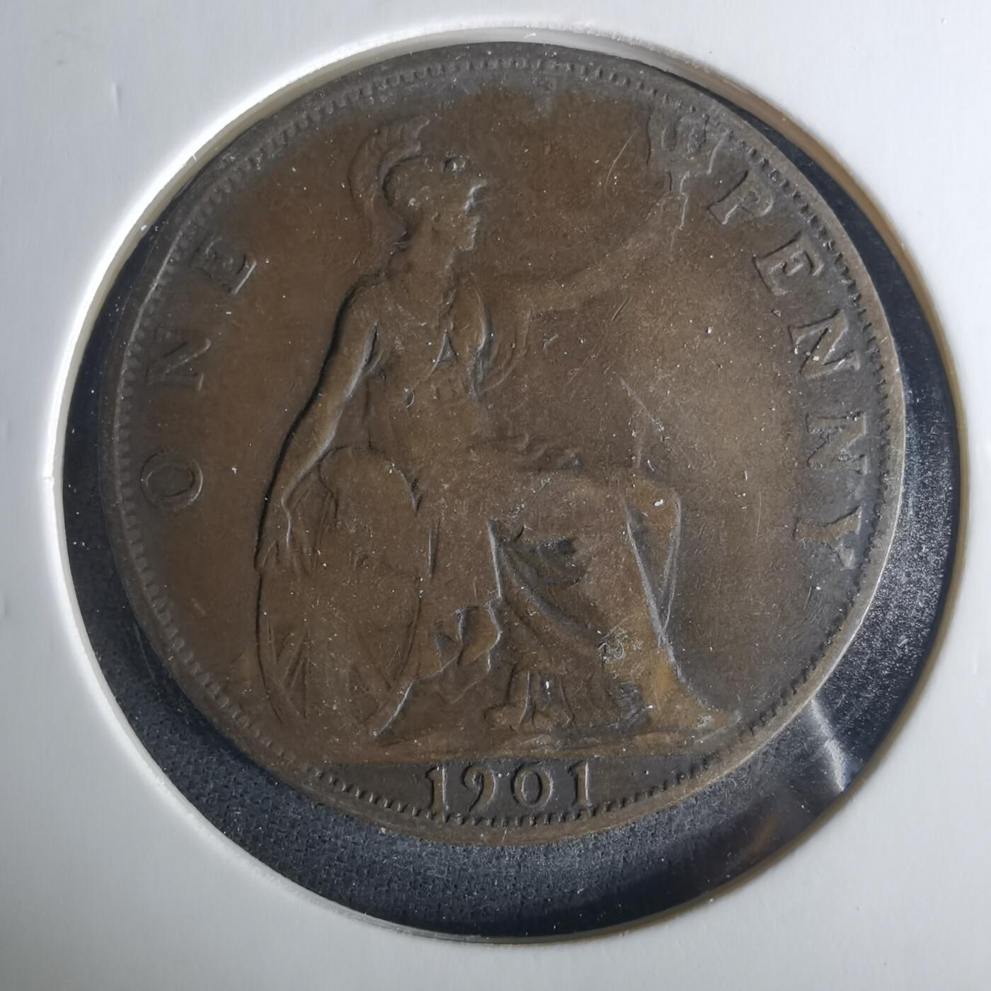 沼泽如烟--第1033场 英国1901年1便士