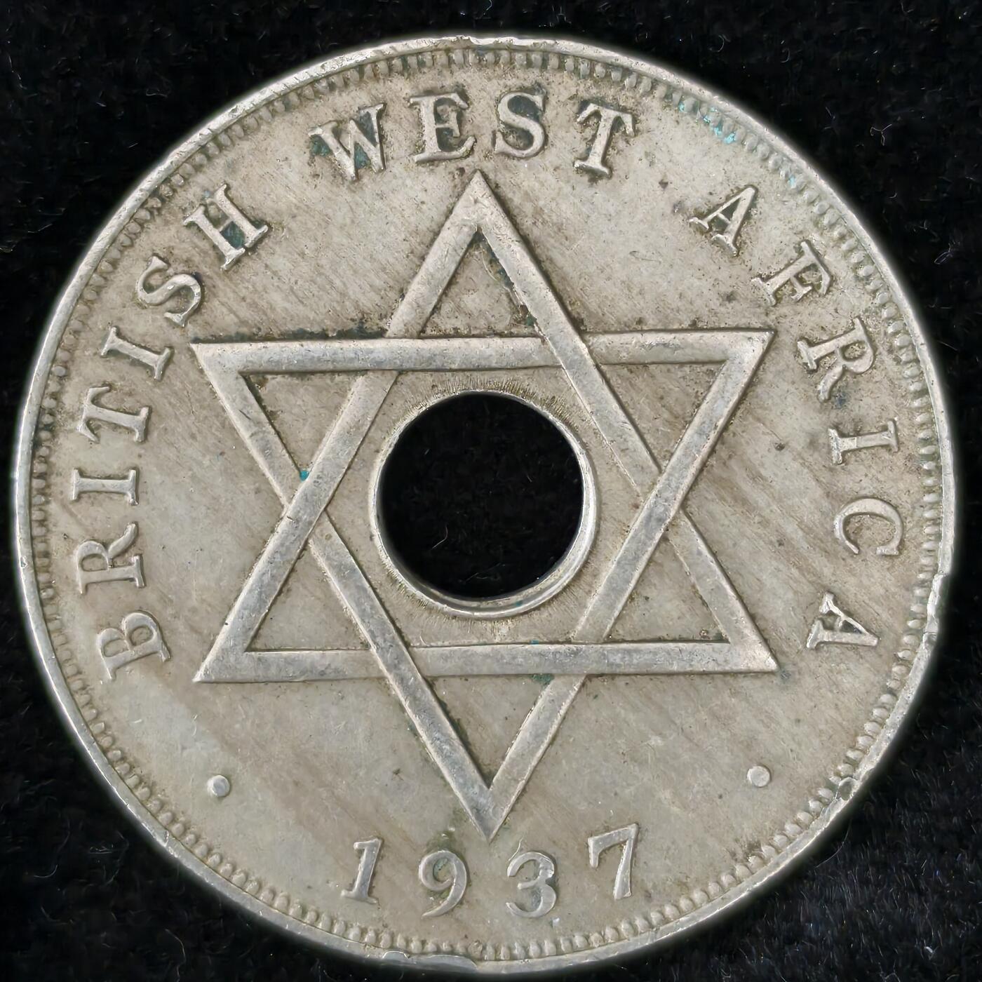 Krab外币市集Vol.27 英属西非1937年1便士H厂