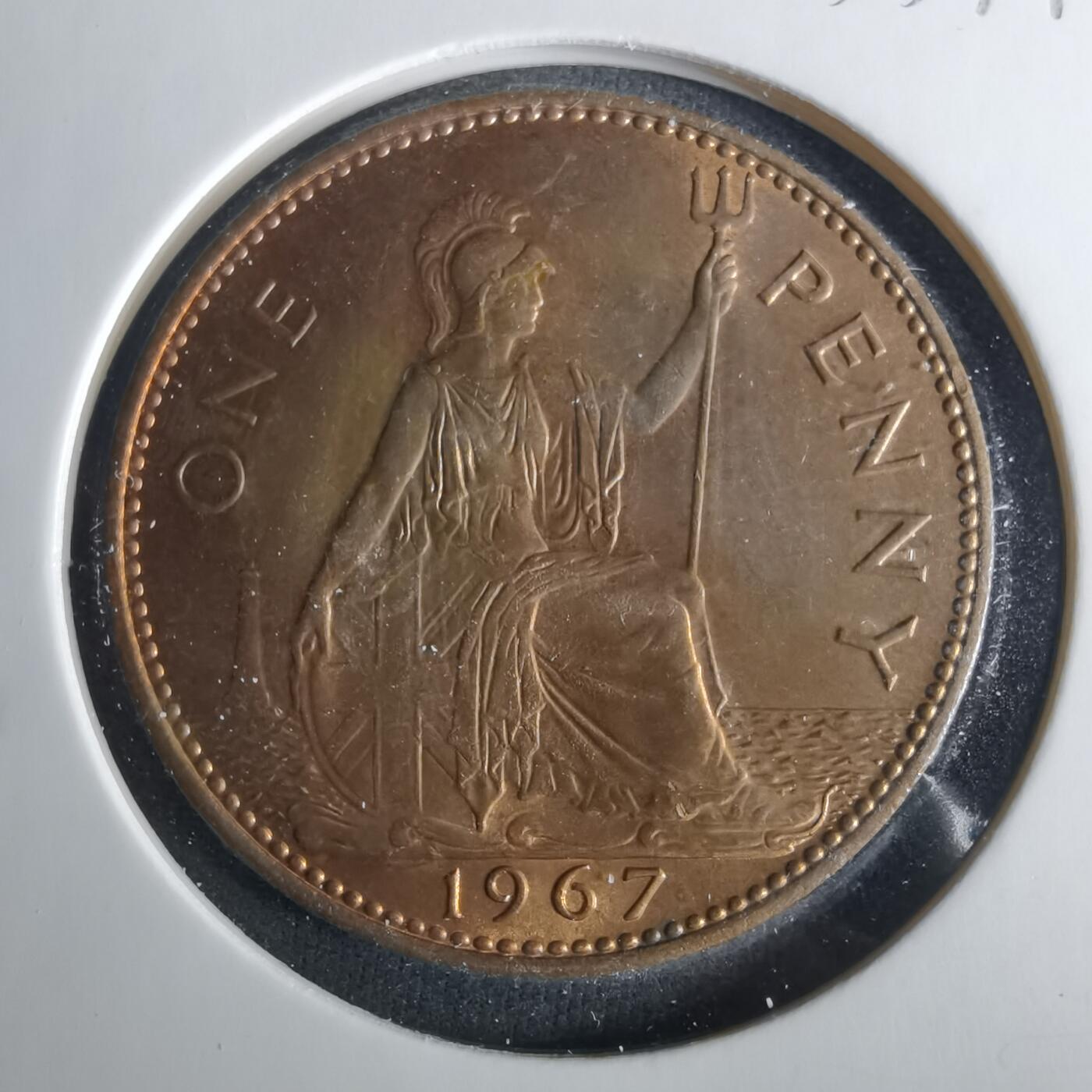 沼泽如烟--第1033场 英国1967年1便士