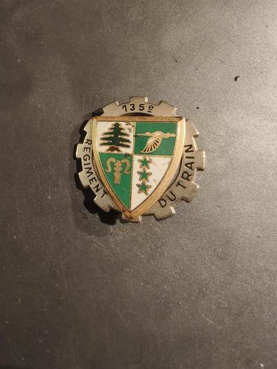 老王徽章第188期 - 法国陆军第135铁路运输团证章