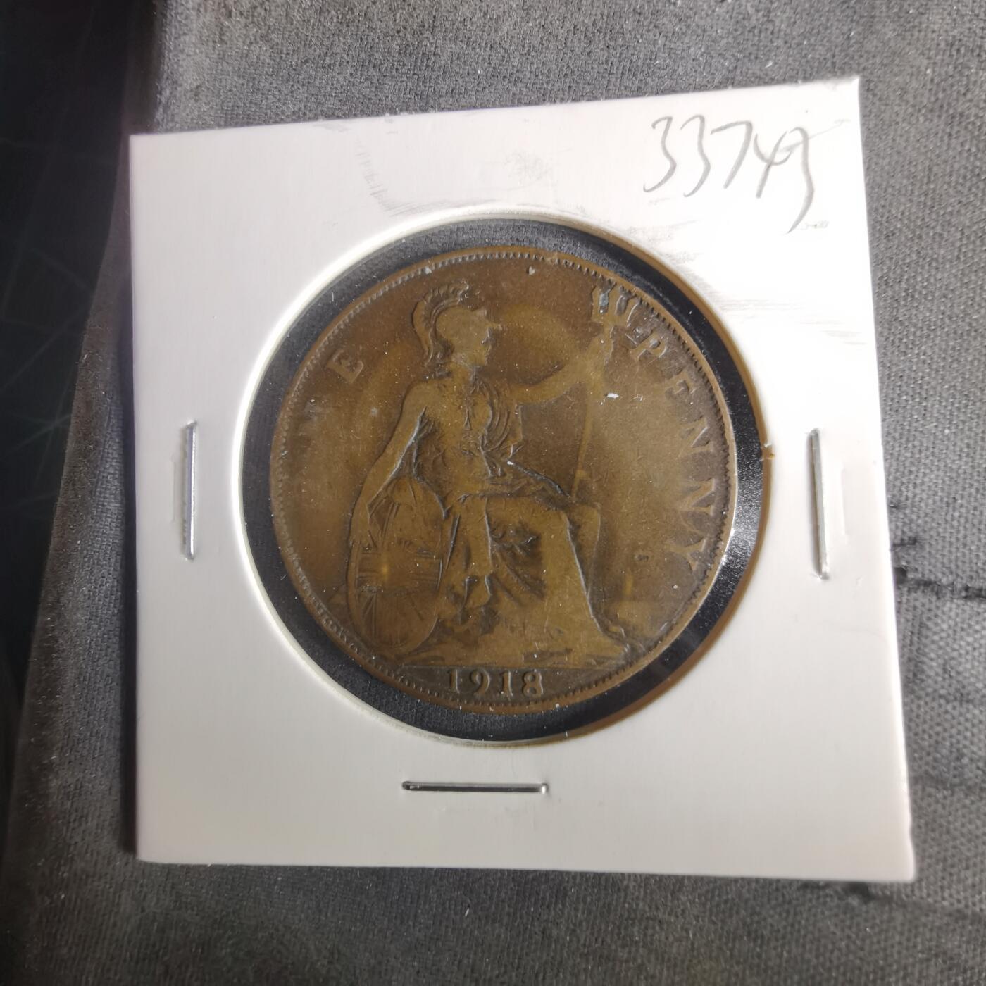 沼泽如烟--第1033场 英国1918年1便士