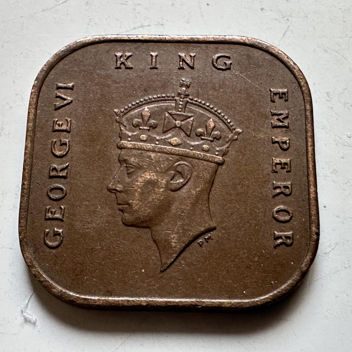 🌹外币初藏🌹🐯2026年第34场   每周二四六晚8️⃣点 接代拍 英属马来亚1945年乔治六世 1分铜币 