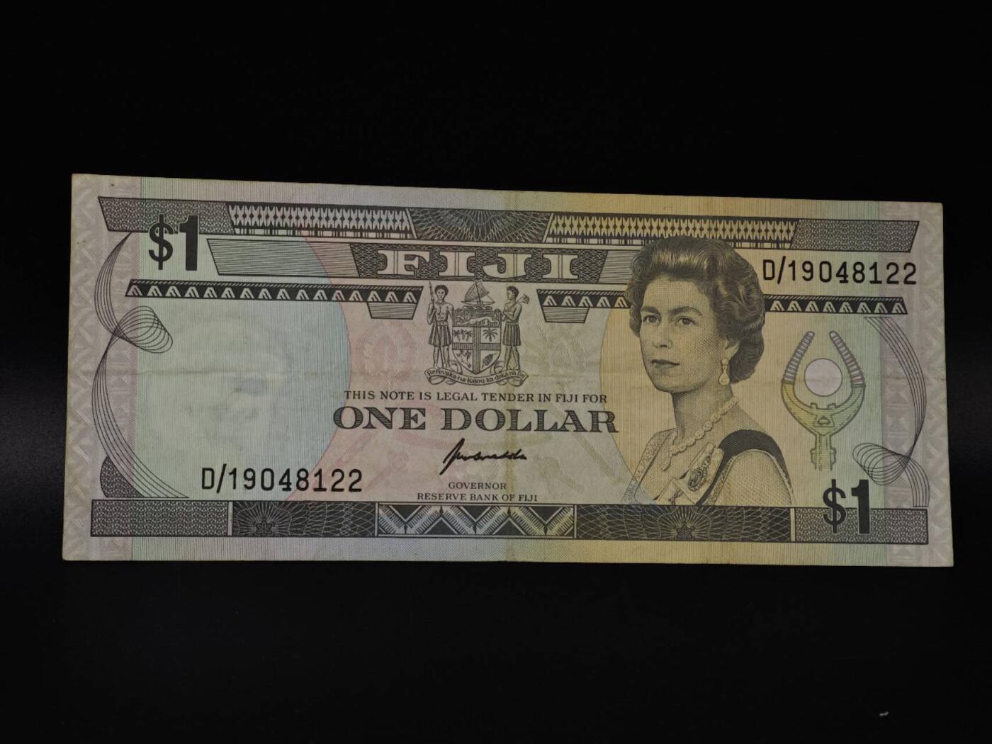  【淘币小摊】限时拍第八百八十四拍   纸币场    每周一统一发货 斐济1元纸币【有折】