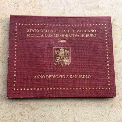 道一币馆币章第一百七十场 - 原包装 梵蒂冈2008年圣保禄年2欧元纪念币 