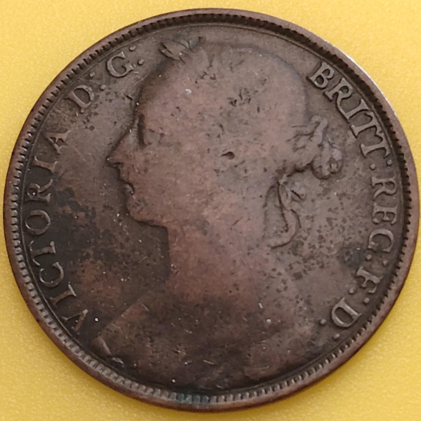 布加迪🐬～世界钱币(上海)🌾第 282 期 /  各国套币和散币 英国🇬🇧 1885年 1便士 维多利亚女王