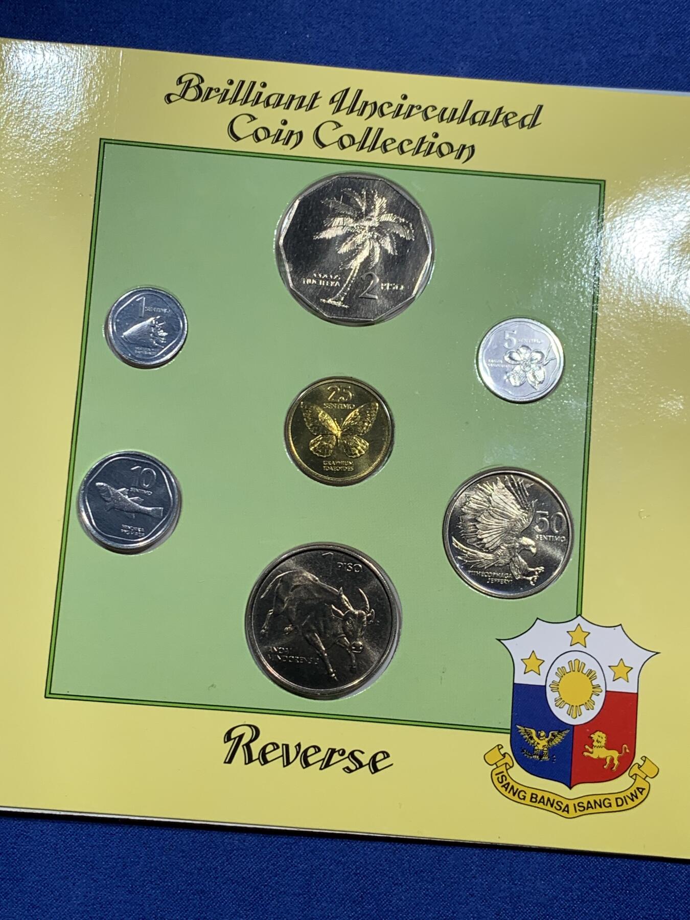 《竞宝斋》第473场 周日，周一 2场连拍 （全场包邮）欢迎送拍 菲律宾1983年七枚装套币