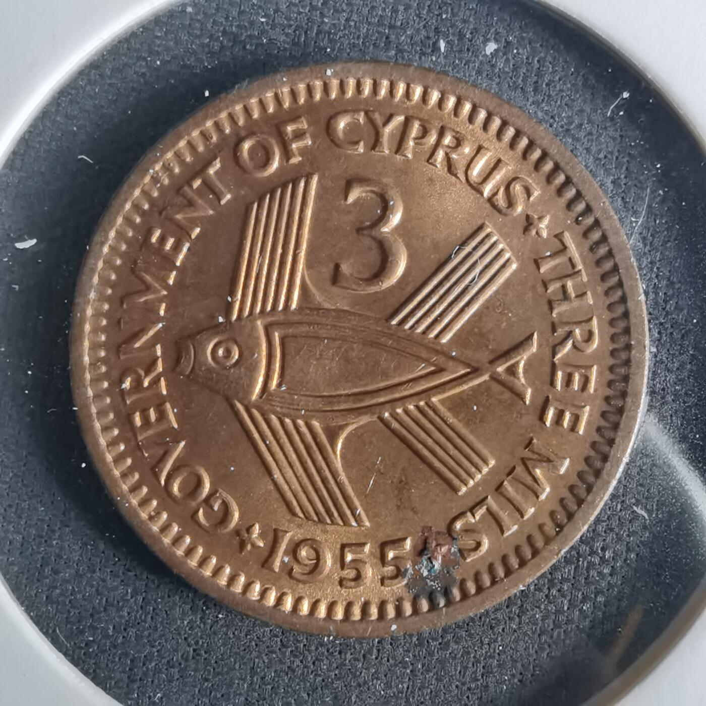 沼泽如烟--第1033场 塞浦路斯1955年3米尔