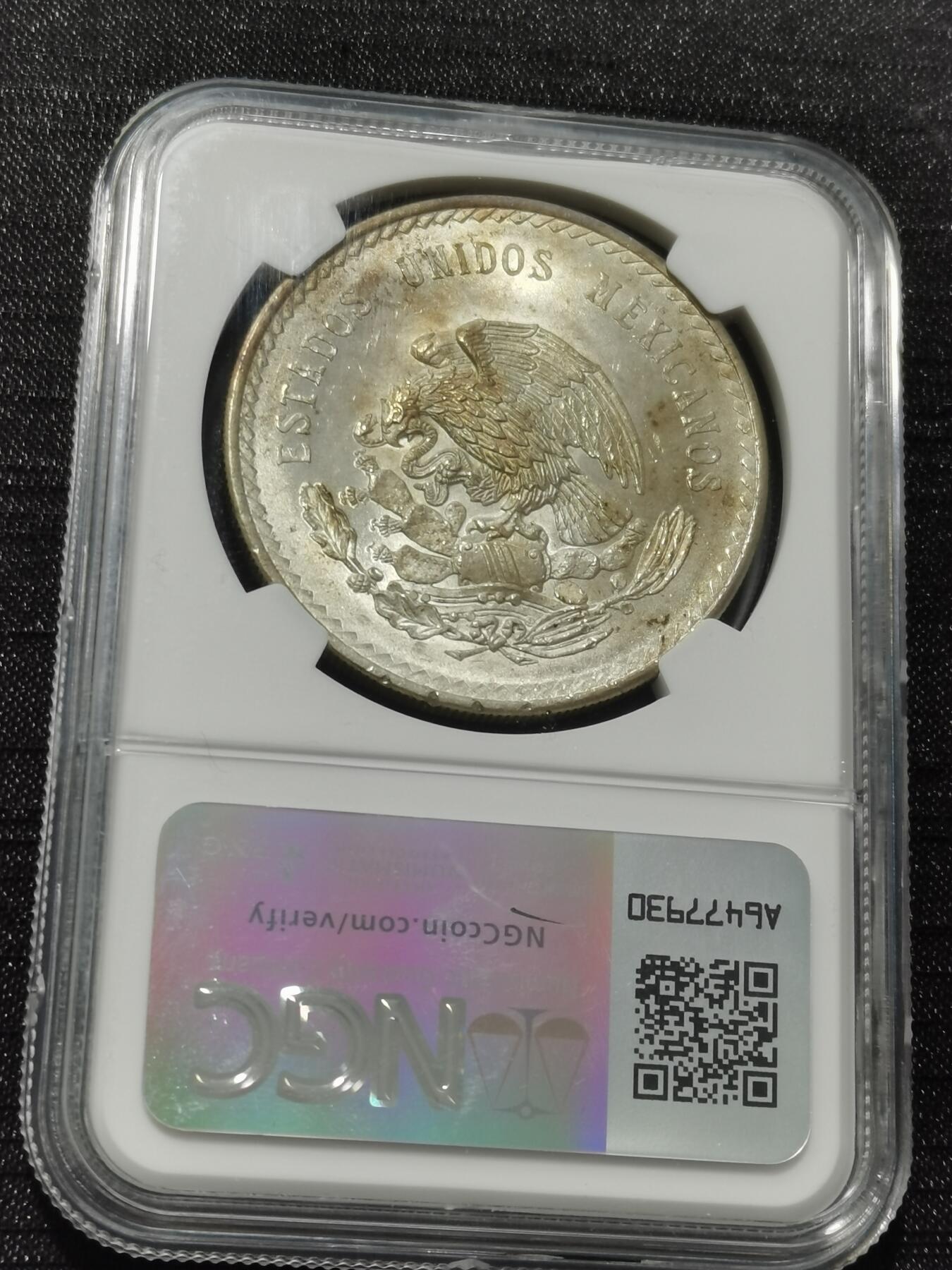 天下钱庄专场欢迎参拍 NGC MS62墨西哥印第安人酋长银币