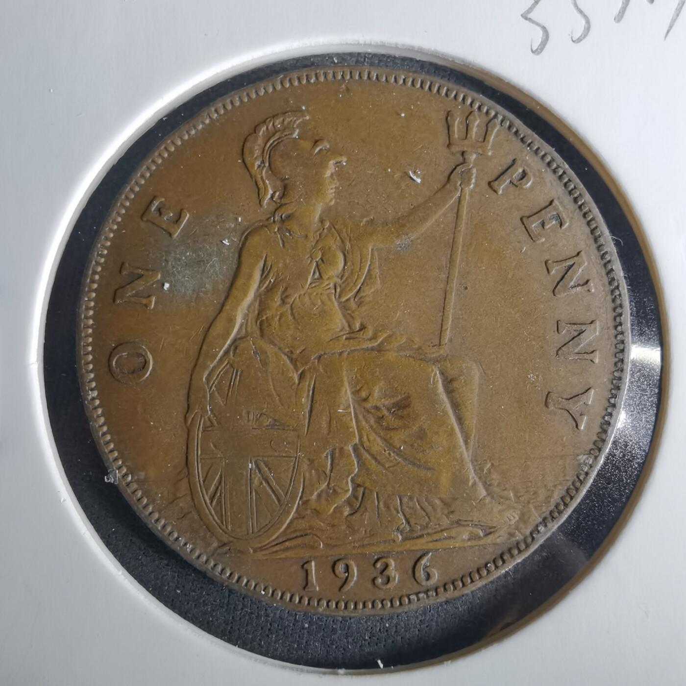 沼泽如烟--第1033场 英国1936年1便士