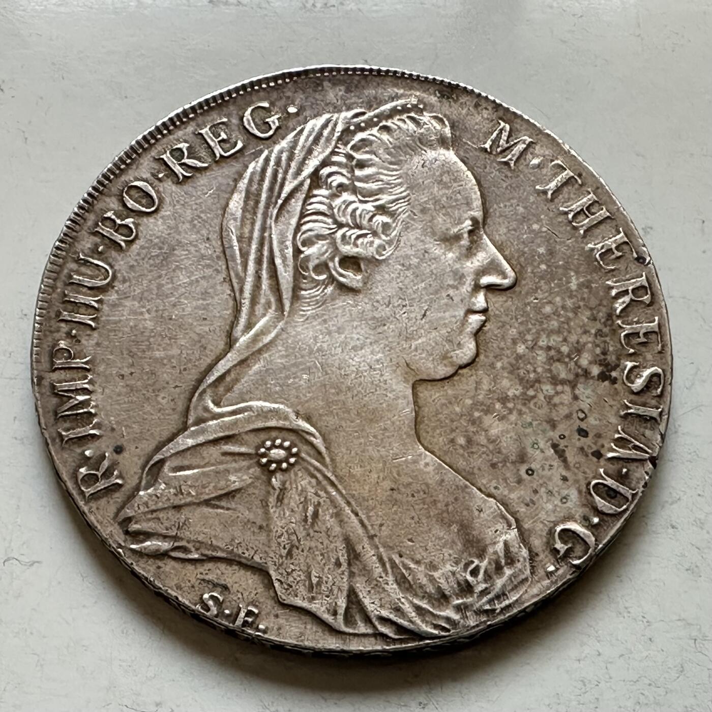 🌹外币初藏🌹🐯2026年第34场   每周二四六晚8️⃣点 接代拍 奥地利1780年后铸1泰勒 28.07g-41mm83.33%银