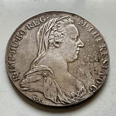 🌹外币初藏🌹🐯2026年第34场   每周二四六晚8️⃣点 接代拍 - 奥地利1780年后铸1泰勒 28.07g-41mm83.33%银