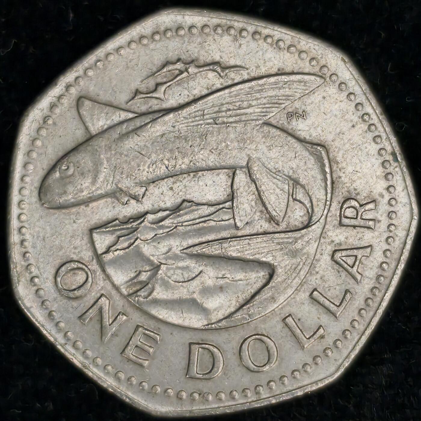 Krab外币市集Vol.27 巴巴多斯1979年1元