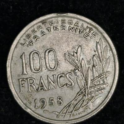 Krab外币市集Vol.27 - 法国1958B 100法郎