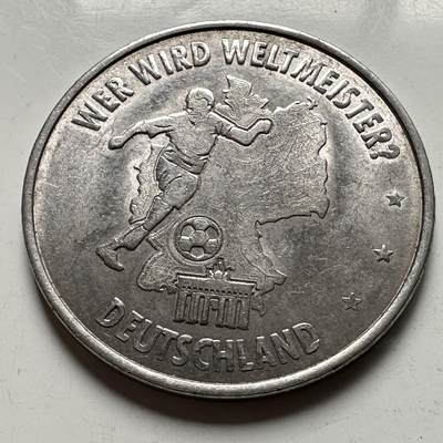 🌹外币初藏🌹🐯2026年第33场   每周二四六晚8️⃣点 接代拍 - 德国 2006年 世界杯足球赛 纪念章 29毫米