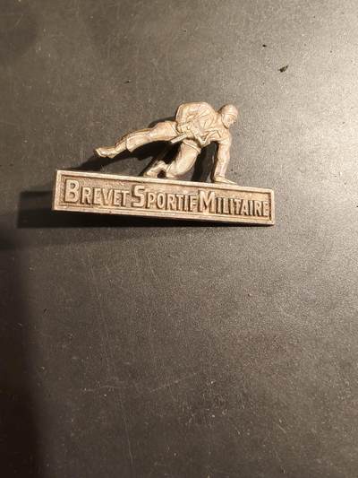 老王徽章第188期 - 法国银级军事体育证章