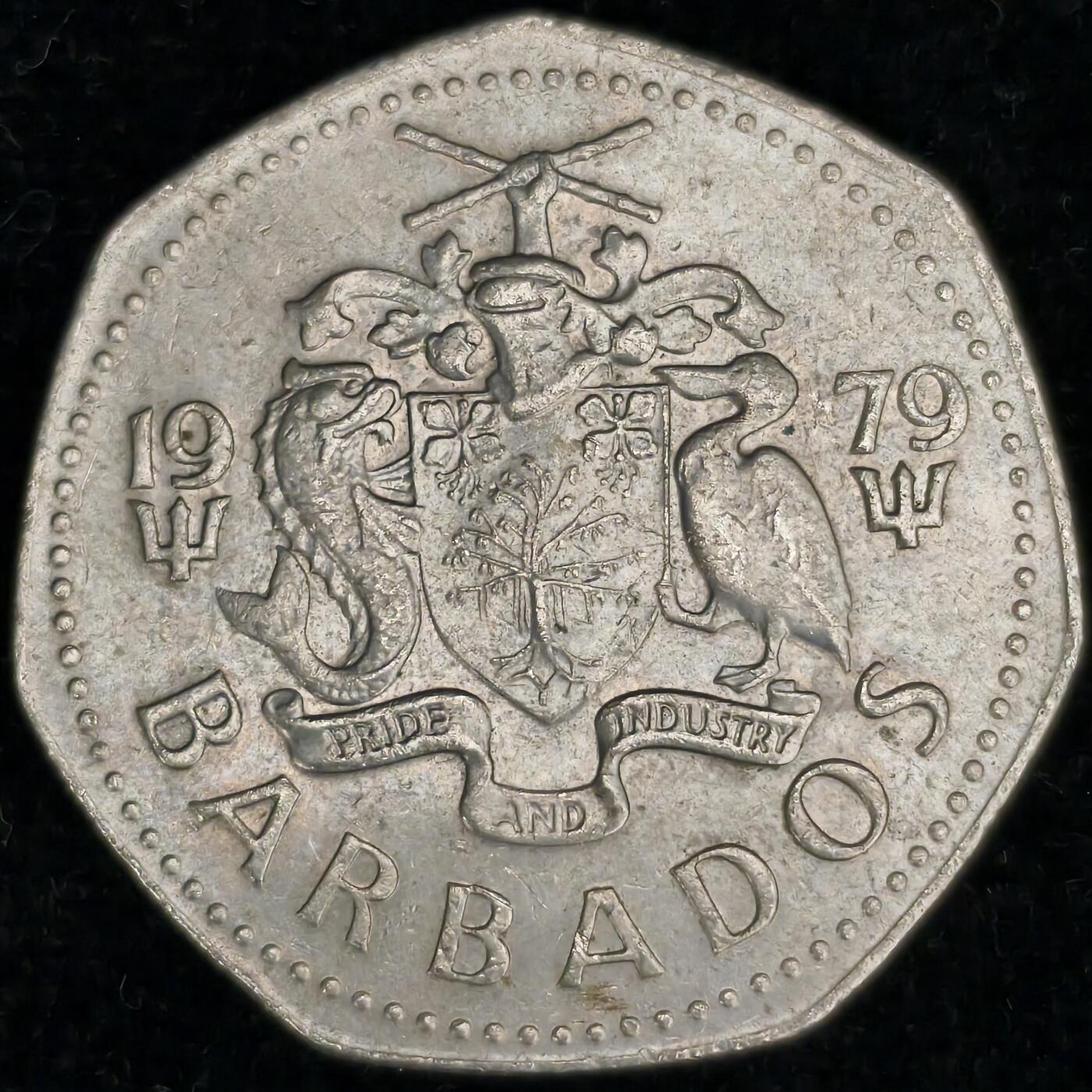 Krab外币市集Vol.27 巴巴多斯1979年1元