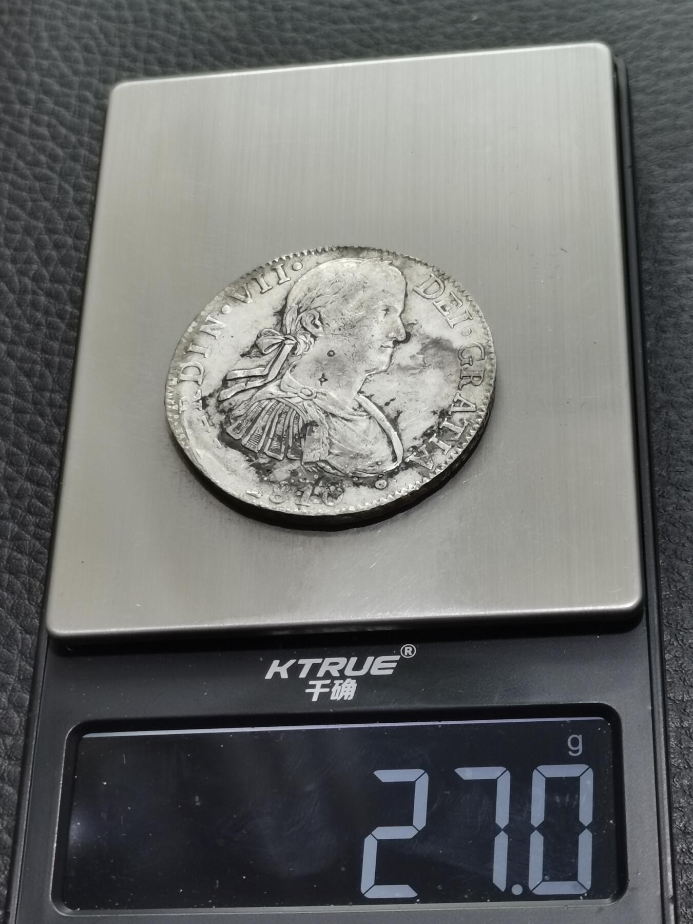 天下钱庄专场欢迎参拍 斐迪南七世老双柱银币