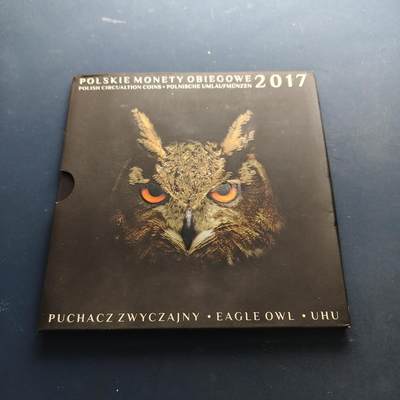 【全场包邮】纯粹捡漏拍515场 - 波兰2017年保护猫头鹰主题官方封装套币