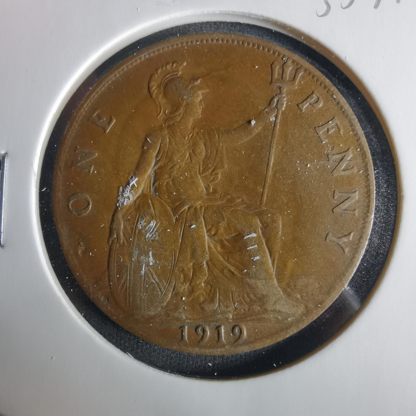 沼泽如烟--第1033场 英国1919年1便士