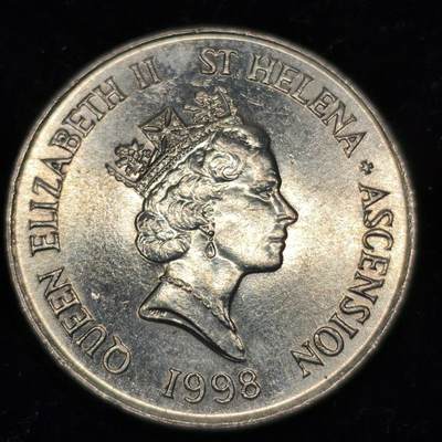 Krab外币市集Vol.27 - 阿森松1998年10便士