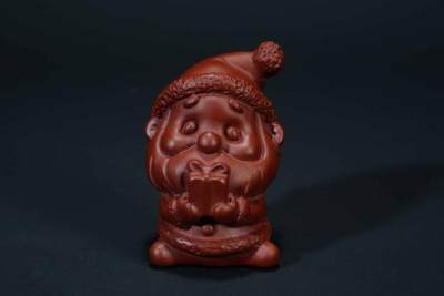 上海都达杂项专场五十八【全场包邮】  - 紫砂圣诞老人茶宠摆件93-49