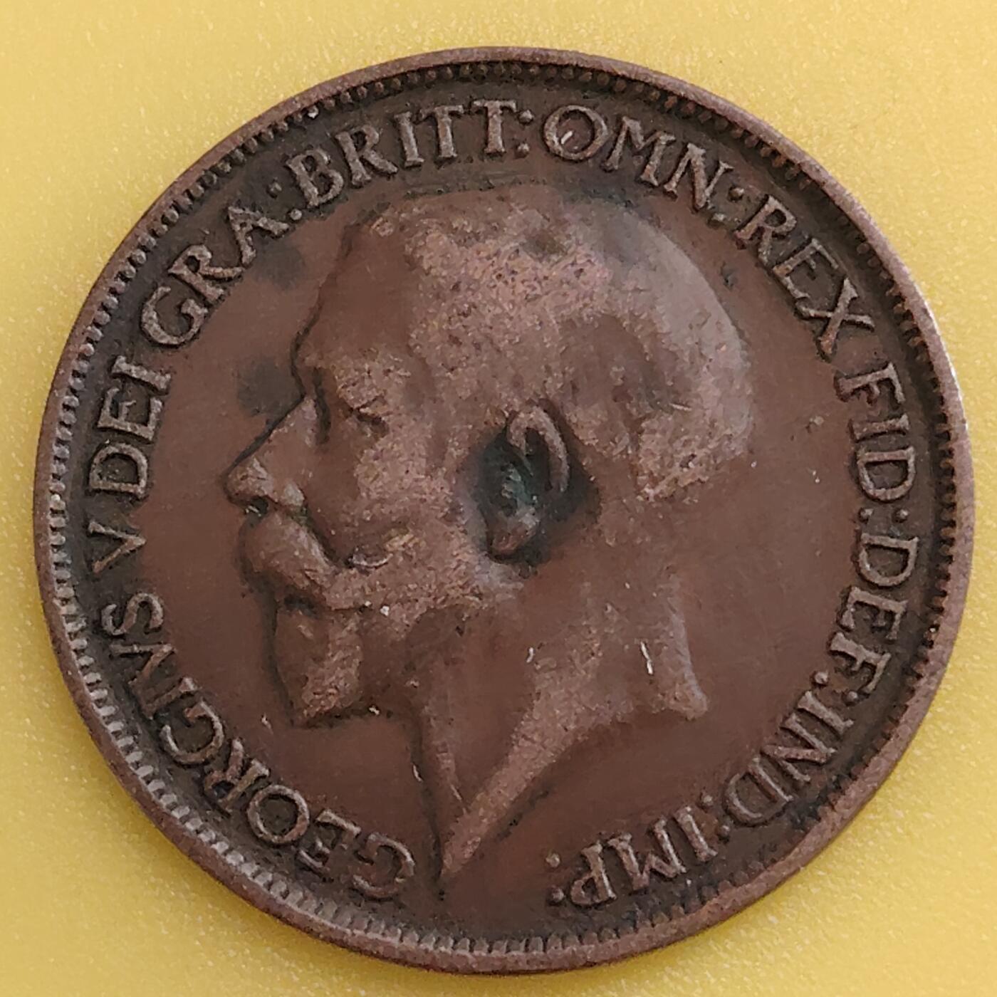 布加迪🐬～世界钱币(上海)🌾第 282 期 /  各国套币和散币 英国🇬🇧 1913年 1/2便士 乔治五世