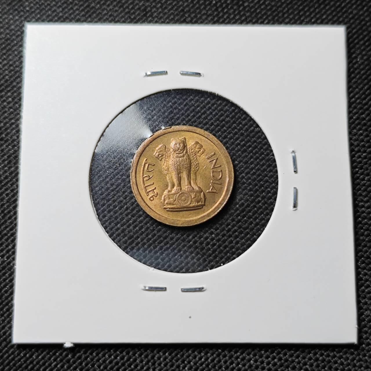 KK钱币收藏小铺   套币专场 2月预留时间 周末发货  1964印度1派沙 好品