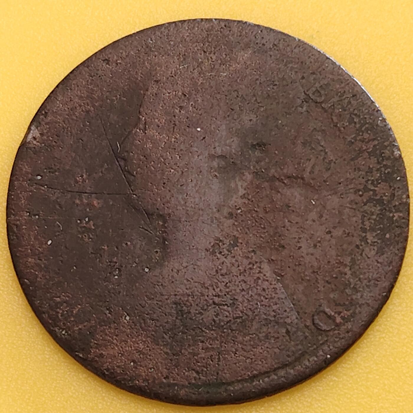 布加迪🐬～世界钱币(上海)🌾第 282 期 /  各国套币和散币 英国🇬🇧 1865年 1便士 维多利亚女王 年份清晰