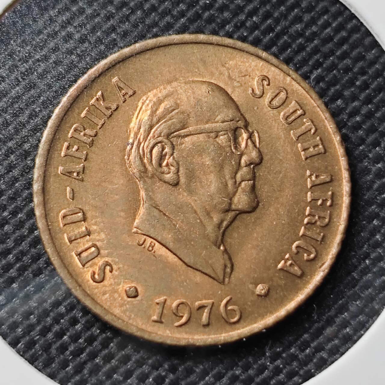 KK钱币收藏小铺   套币专场 2月预留时间 周末发货 1976南非1分 好品 