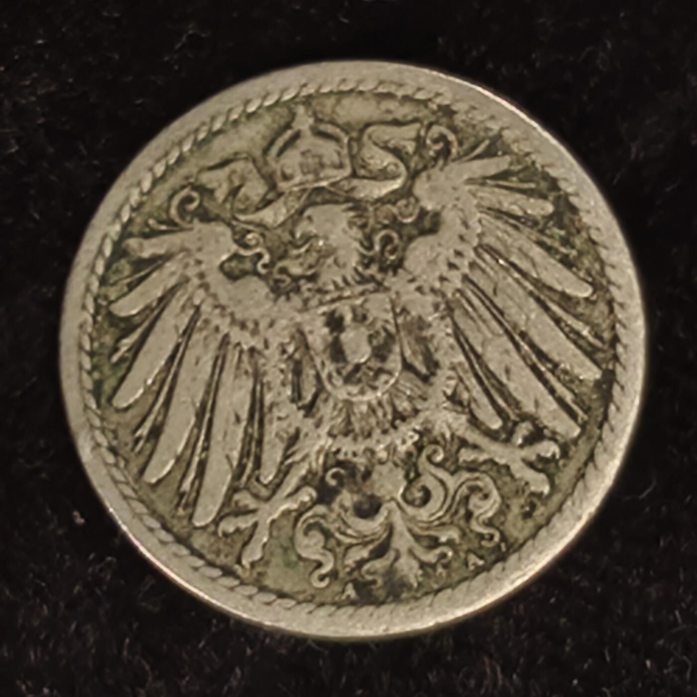 Krab外币市集Vol.27 德国1894年5芬妮