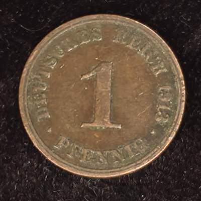 Krab外币市集Vol.27 - 德国1913J年1芬妮