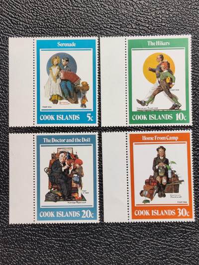 洪涛臻品批发群 精选邮票限时拍卖第1292期  - 库克群岛1982年 童话故事 新全套全品 左顺边