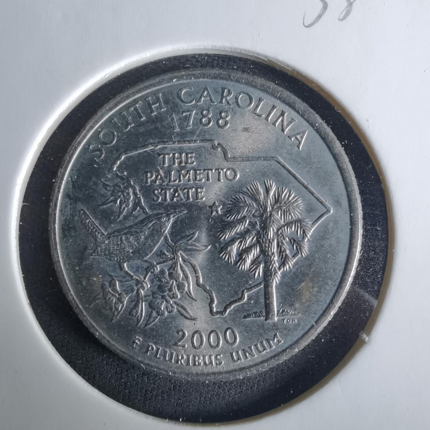 沼泽如烟--第1033场 美国2000年25分纪念币