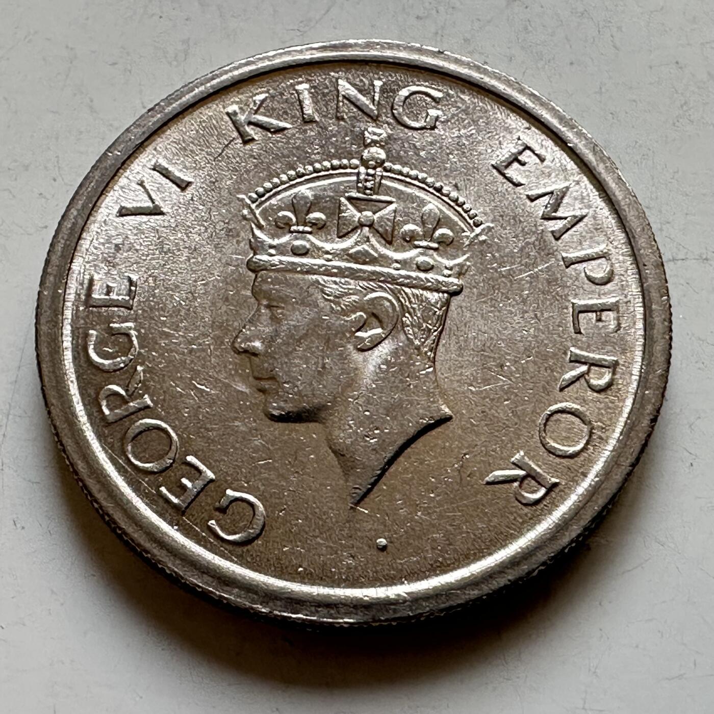 🌹外币初藏🌹🐯2026年第34场   每周二四六晚8️⃣点 接代拍 英属印度1947年乔治六世 印度虎 1卢比 原光好品