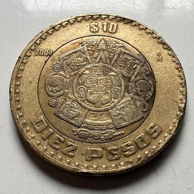 🌹外币初藏🌹🐯2026年第33场   每周二四六晚8️⃣点 接代拍 - 墨西哥2004年10比索