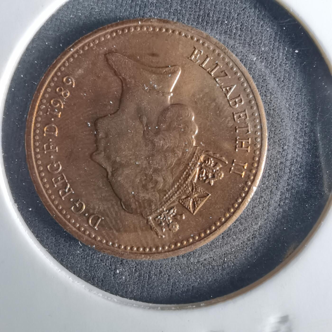 沼泽如烟--第1033场 英国1989年1便士