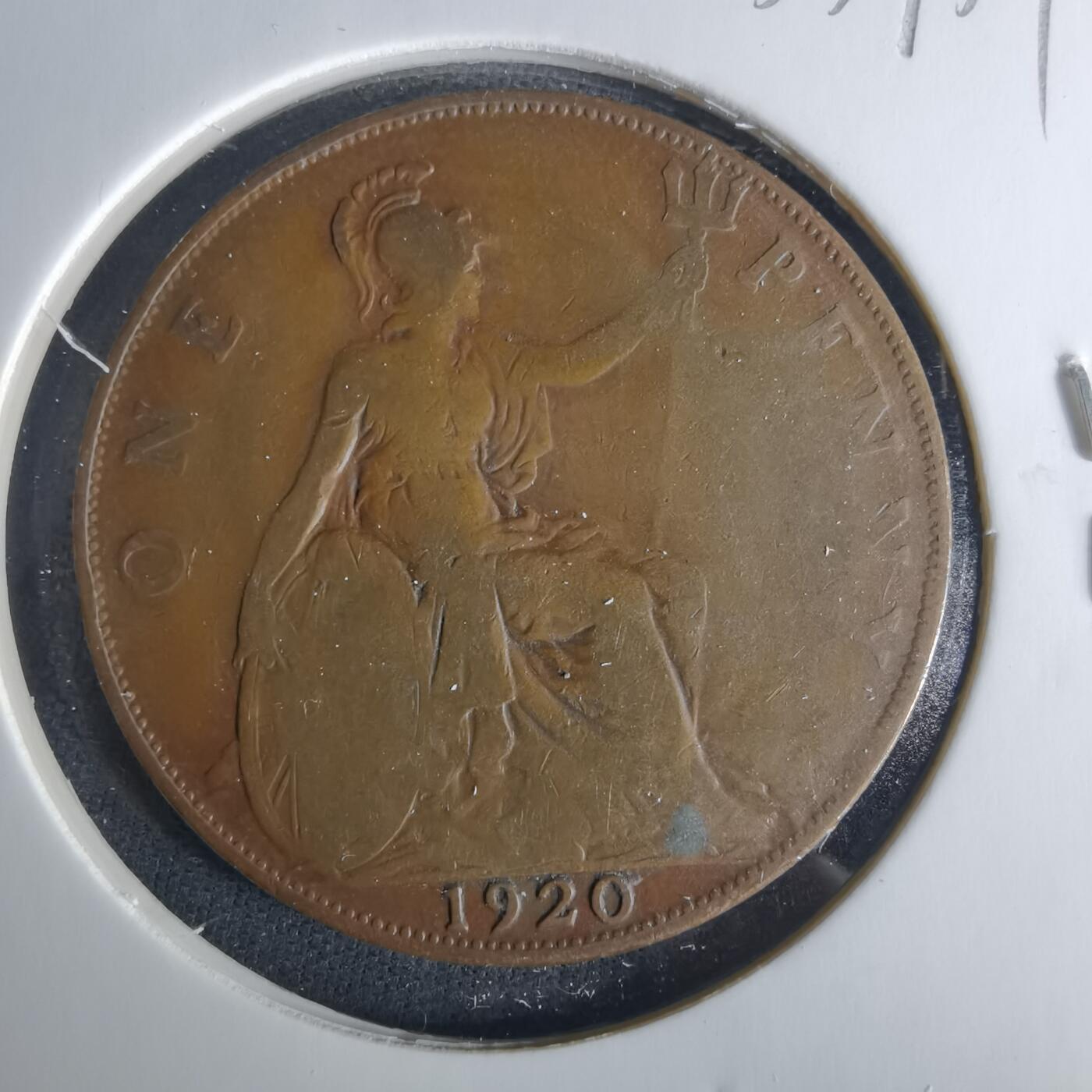 沼泽如烟--第1033场 英国1920年1便士