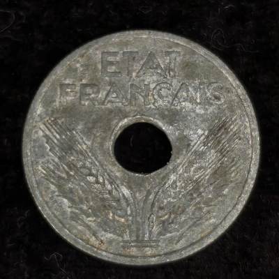 Krab外币市集Vol.27 - 法国1942年10分