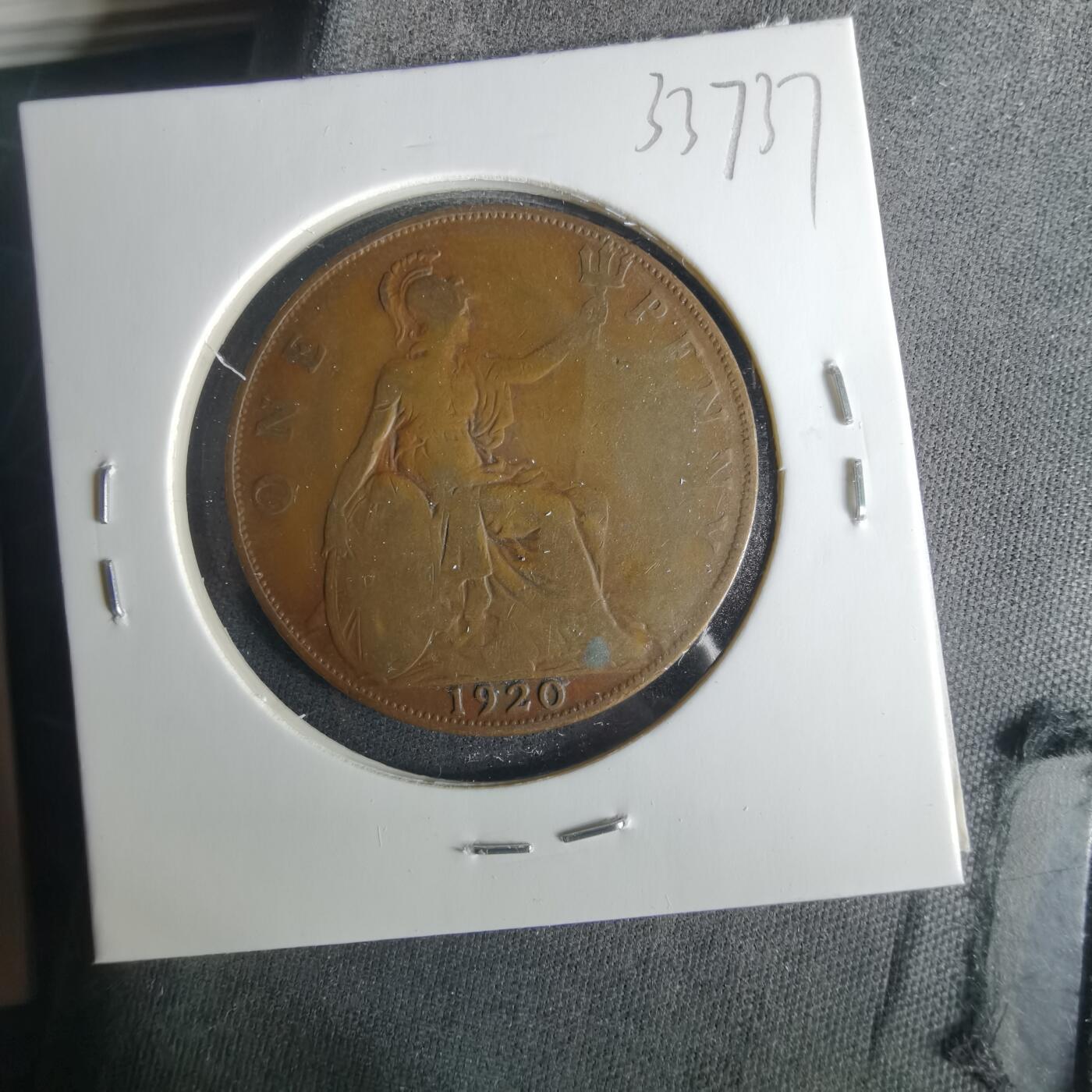 沼泽如烟--第1033场 英国1920年1便士