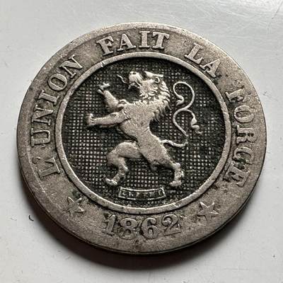 🌹外币初藏🌹🐯2026年第33场   每周二四六晚8️⃣点 接代拍 - 比利时1862年十分