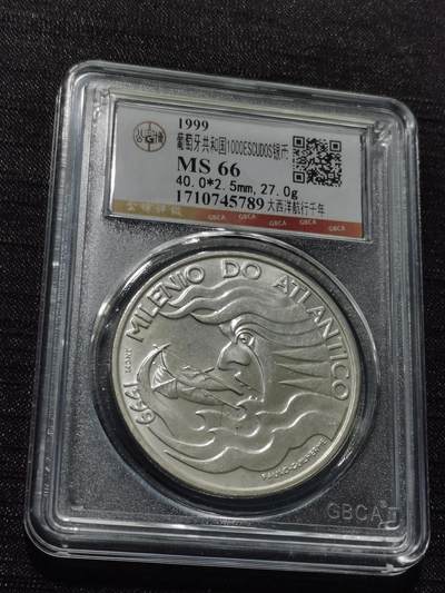 天下钱庄专场欢迎参拍 - 葡萄牙1000埃斯库多银币