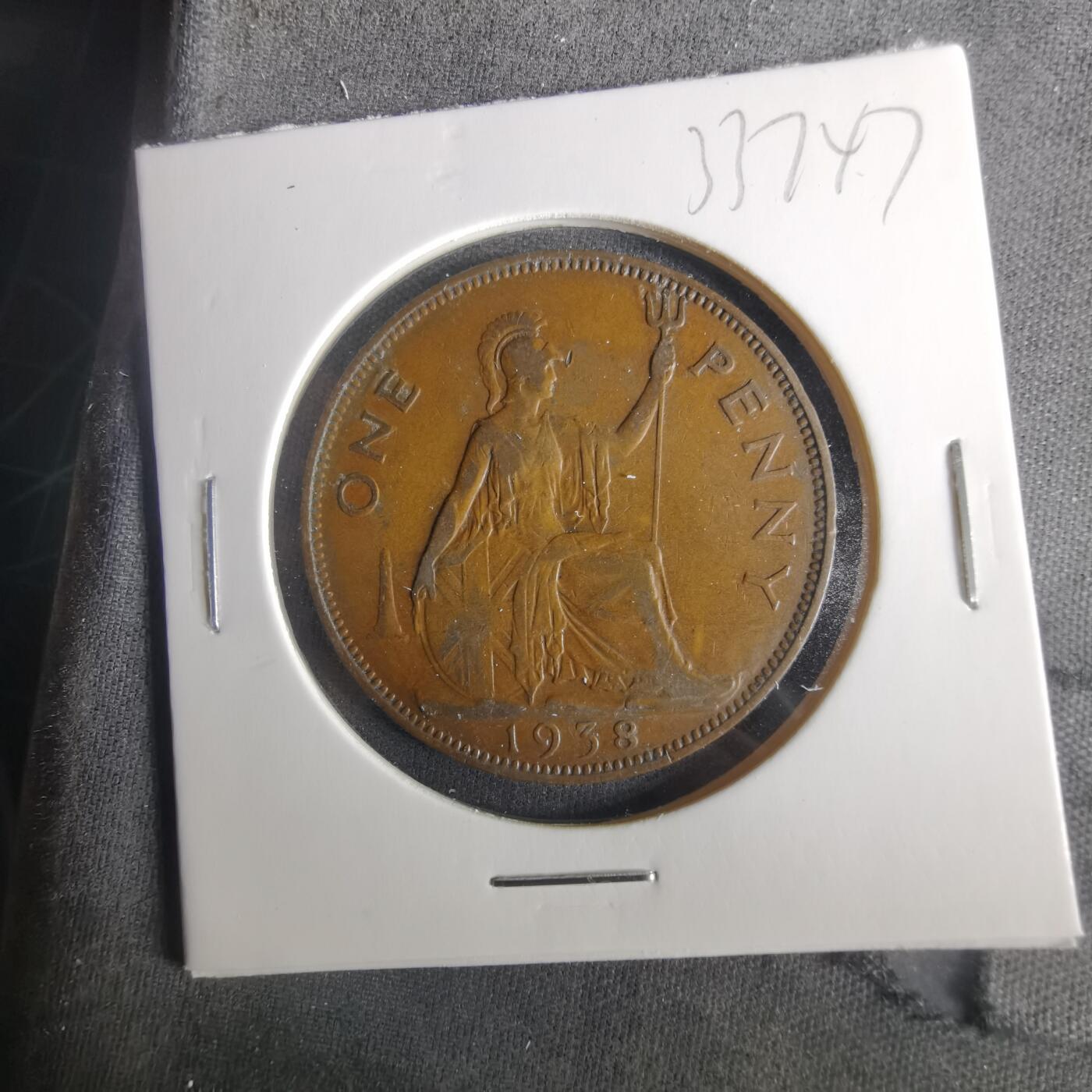 沼泽如烟--第1033场 英国1938年1便士