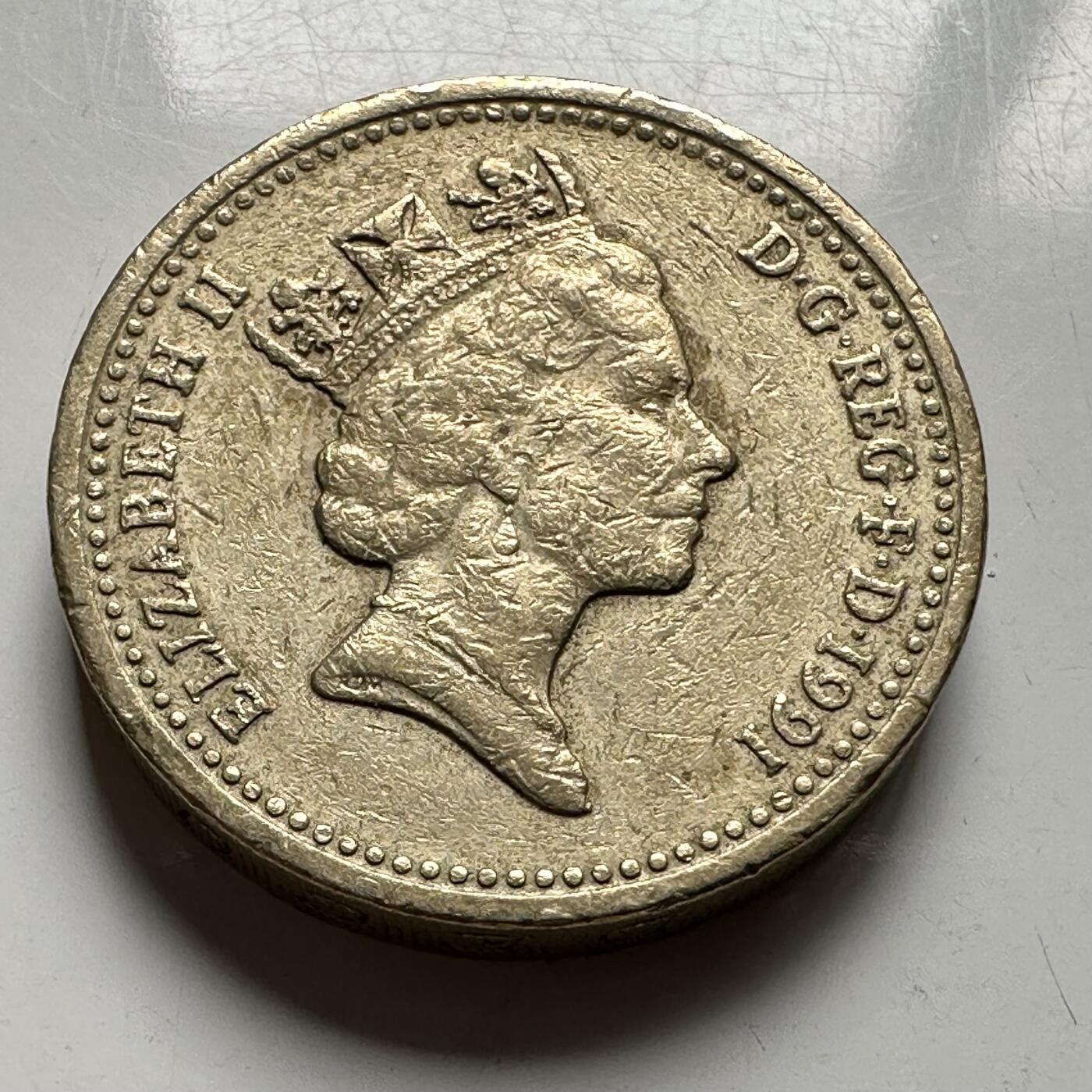 🌹外币初藏🌹🐯2026年第33场   每周二四六晚8️⃣点 接代拍 英国1991年1英镑