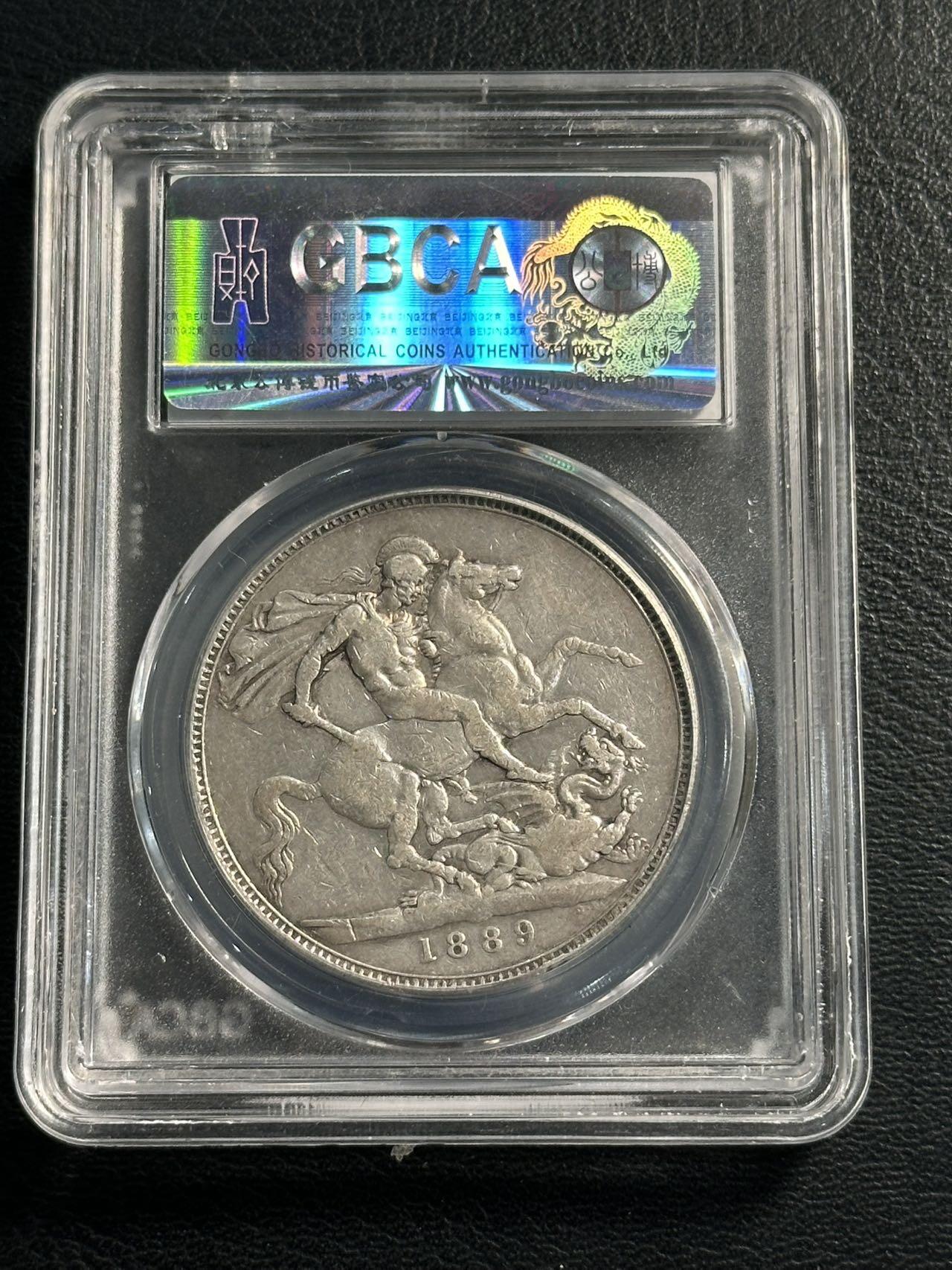 快速团购专场 1889年超级大名誉品高冠马剑XF45，保真。925高银。维多利亚女王，永远的经典品种！壳子编号尾560