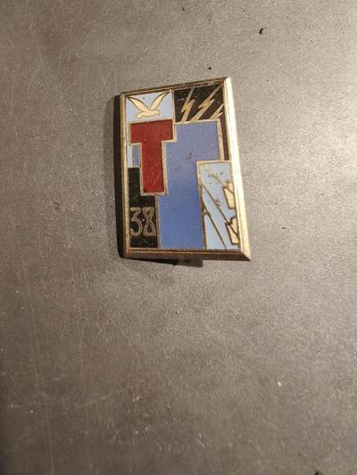 老王徽章第188期 - 法国陆军第38通信团证章