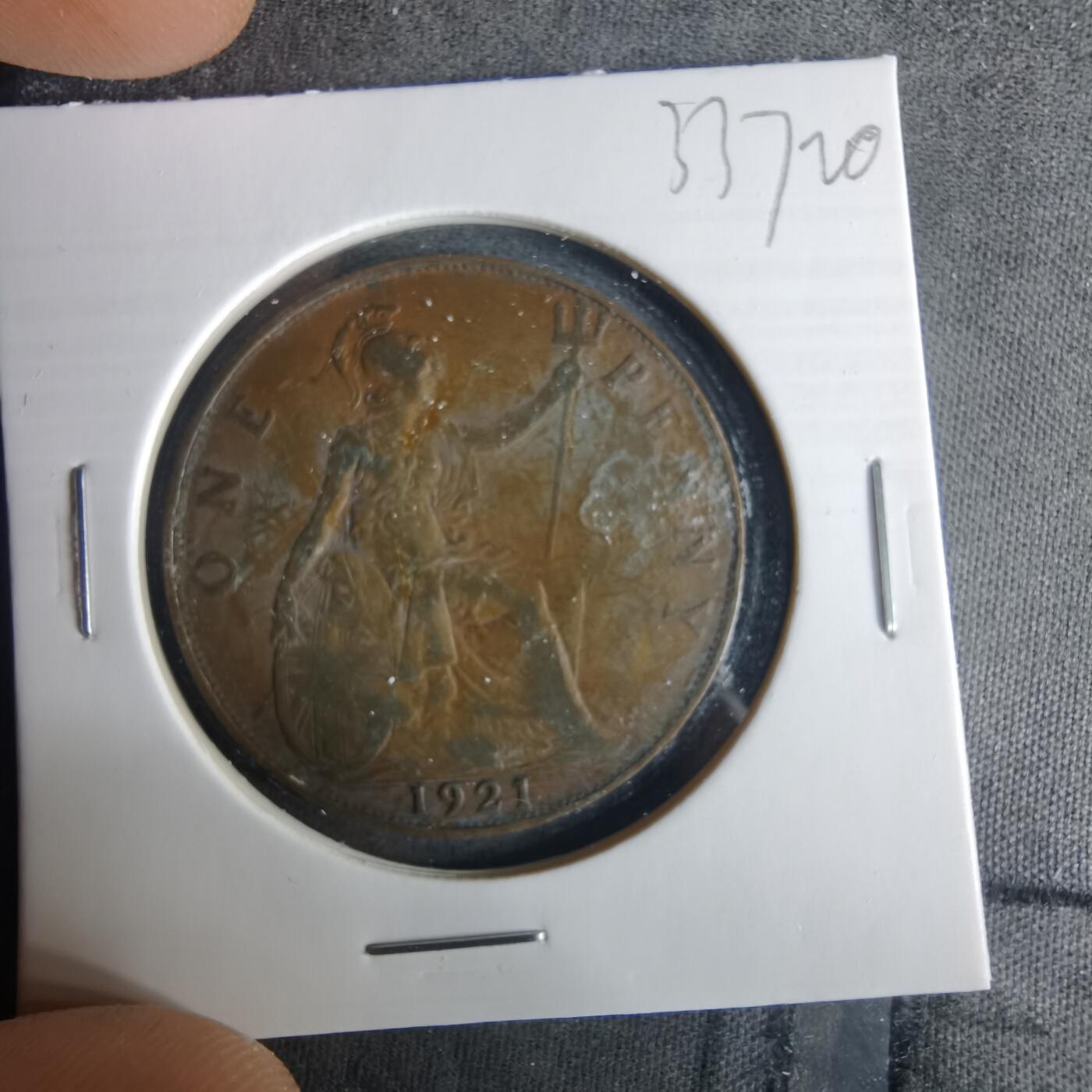 沼泽如烟--第1033场 英国1921年1便士