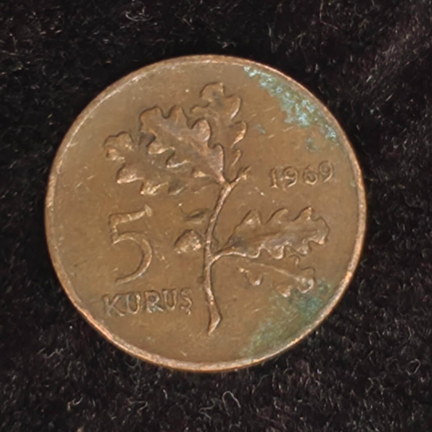 Krab外币市集Vol.27 土耳其1969年5库鲁